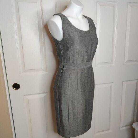 H&M herringbone sheath dress sz 8 - Picture 3 of 9